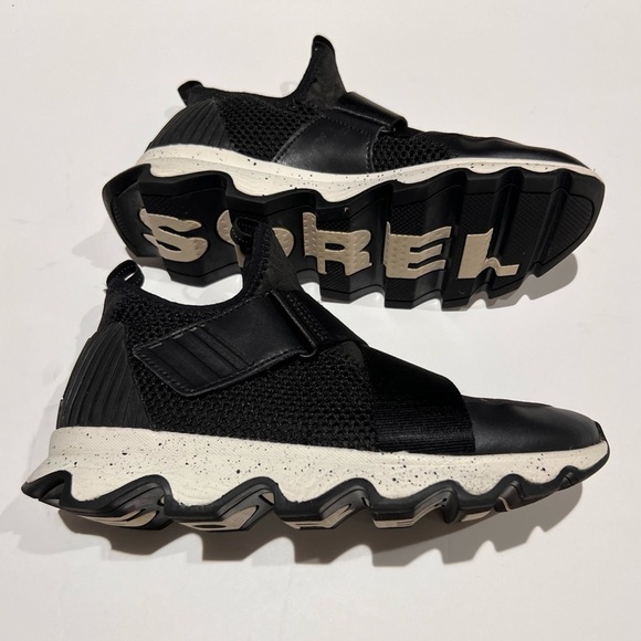 Sorel Kinetic Sneakers Womens Size 7.5 Sea Salt Black - Picture 7 of 8